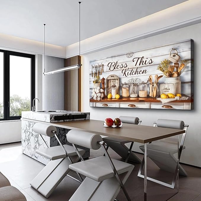 PHAOHUAXM Large Wall Art For Living Room Canvas Wall Decor For Bedroom Office Decoration Kitchen And Dining Room Painting Framed Pictures Printing Artwork Room Mural Aesthetic Home Decor 30"x60"