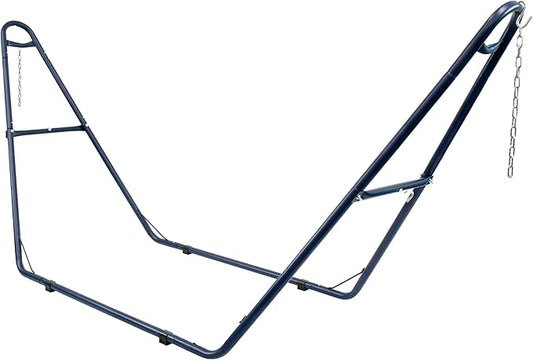Sunnydaze Universal Double Hammock Stand Only - 550-Pound Capacity - Heavy-Duty Hammock Stand for Outside - Fits 9 to 14 Foot Hammocks - Blue