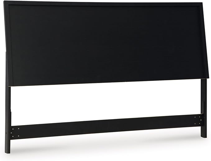 Signature Design by Ashley Danziar Modern Panel Headboard, King, Black