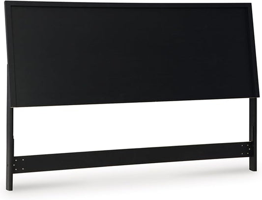 Signature Design by Ashley Danziar Modern Panel Headboard, King, Black