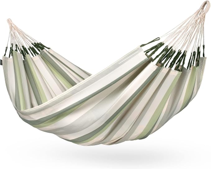 La Siesta® Large Double Brisa Classic Hammock, Outdoor Indoor Hammock Swing - Handmade Weather & Tear Resistant Patio Backyard Bedroom