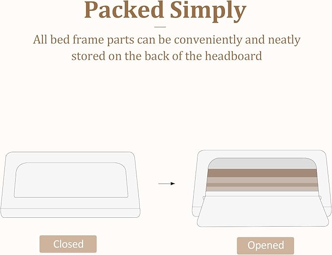 Twin Size Platform Bed Frame with Upholstered Headboard, Button Tufted Design, No Box Spring Needed, Easy Assembly, Noise Free