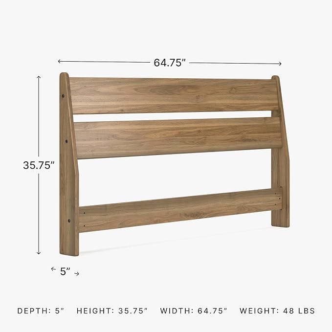 Signature Design by Ashley Deanlow Rustic Panel Headboard, Queen, Light Brown
