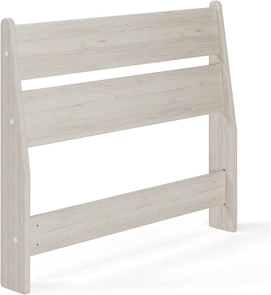 Signature Design by Ashley Socalle Modern Open Slat Twin Headboard, Natural Beige