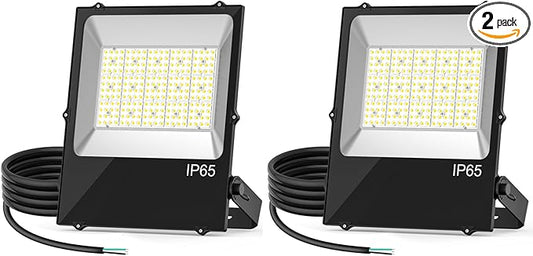2Pack 240W LED Flood Light Outdoor 33600LM 5000K ETL Listed Commercial Outdoor Lighting for Sports Fields, 100-277V Input IP65 Waterproof Exterior Floodlight for Stadium Yard Backyard