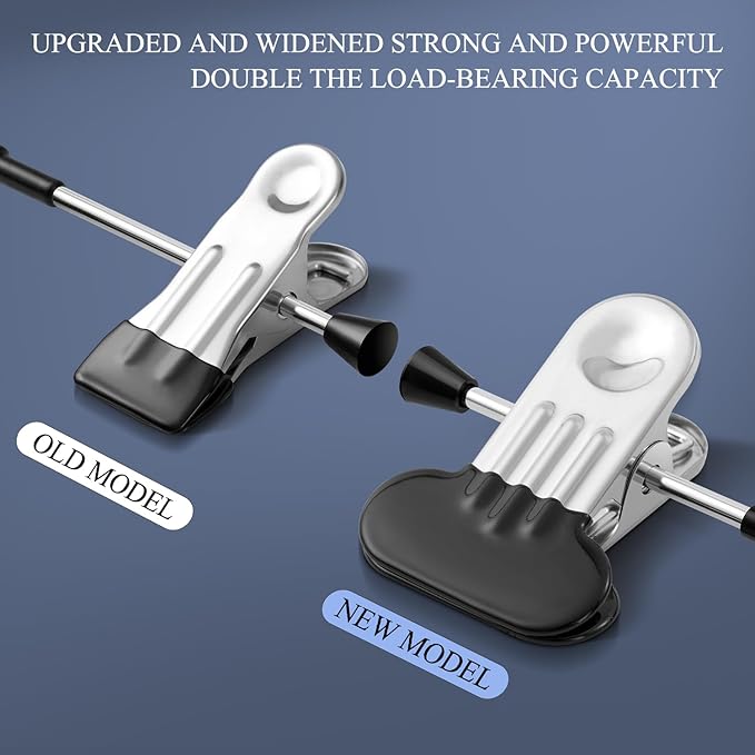 Clothes Pants Hangers with Wide Clips 20 Pack,Non-Slip Adjustable Skirt Hanger for Women,Space-Saving Heavy Duty Men Hangers for Pants,Trousers,Jeans,Shorts 12Inch Black