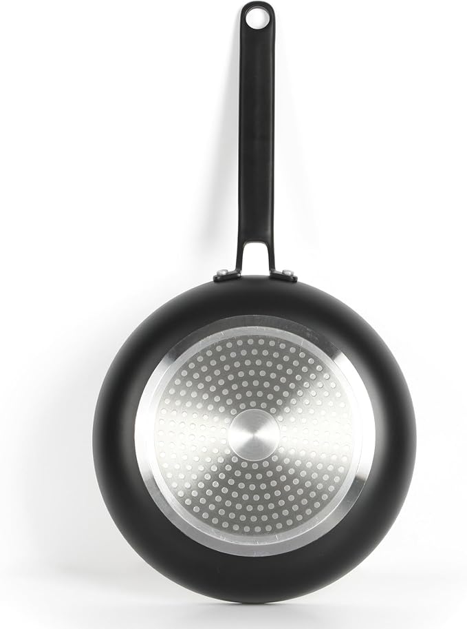 Martha Stewart Emmeline Premium Nonstick PFA Free Ceramic Interior 12 Piece Heavy Gauge Enamel Aluminum Pots and Pans Cookware Set -Black