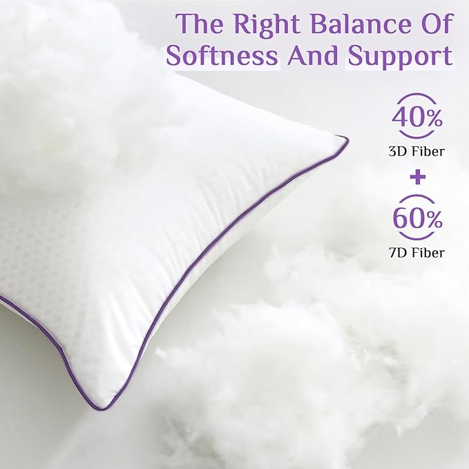 JOLLYVOGUE Euro Size Pillows Set of 2, 26'' x 26'' Cooling Bed Throw Pillows with Super Soft Down Alternative Fill, Luxury Fluffy Hotel Quality for Bed, Couch, and Sofa