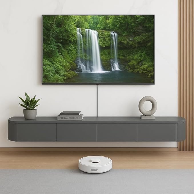 Floating TV Stand,70.9 Inch Wall Mounted TV Shelf,Modern Entertainment Center Media Console with Storage for Bedroom,Living Room (Gary)