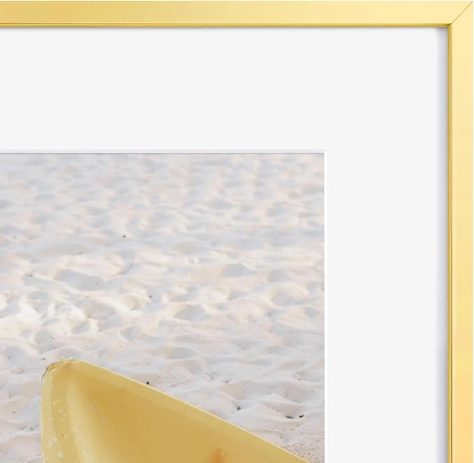 4x9 Aluminum Picture Frame - 4 x 9 Business License Certificate with Real Glass,Tabletop Display, Mounting Horizontally or Vertically Decor for Wall Gallery 9x4 Poster Photo Frames, Gold