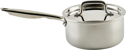 WINCO Tri-Ply Sauce Pan, Silver