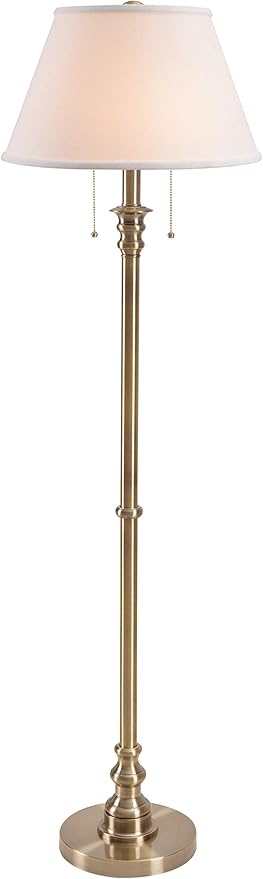 Kenroy Home 30438AB Spyglass Floor Lamps, Medium, Antique Brass