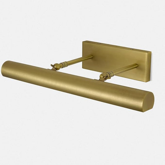 Picture Light, 18inch Brass Picture Lights for Wall,Hardwired Brushed Gold Picture Lights,270° Rotatable Wall Lights for Pictures, 3-Light Picture Frame Light for Painting Display Artwork Portrait