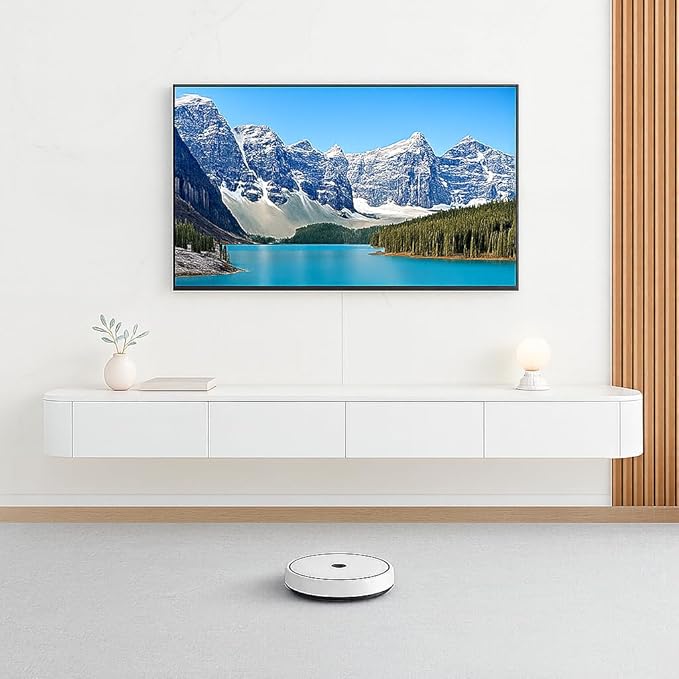 Floating TV Stand,86.6 Inch Wall Mounted TV Shelf,Modern Entertainment Center Media Console with Storage for Bedroom,Living Room (White)