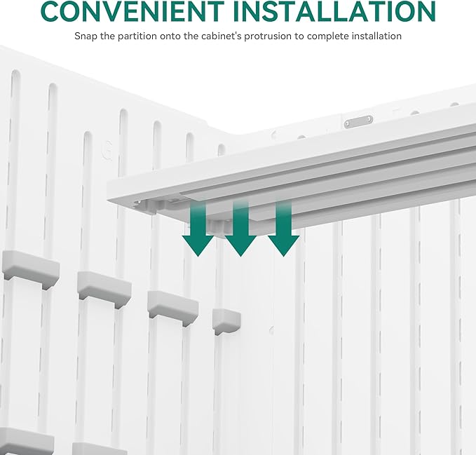 YITAHOME 35 Cuft Resin Storage Shed Shelves, 47 in x 12.6 in Space-Saving Waterproof Shelf with 8 Screws for 4.3x2.5x3.4 FT Horizontal Storage Sheds, Easy Assembly, 2PCS, Gray