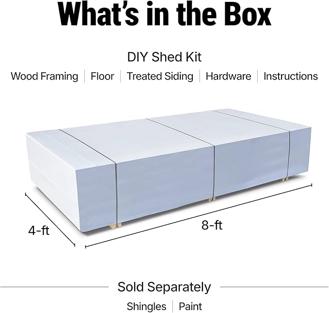 Handy Home Products Rookwood 10x14 Do-It-Yourself Wooden Storage Shed with Floor No Color
