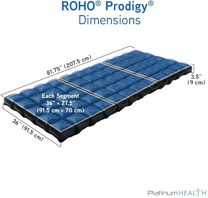 Roho Prodigy Premium Mattress Overlay, Voted #1 Non-Powered Overlay. Exclusive Dry-Flotation Technology. Exceeds Alternating Pressure Overlay Performance. No Heat, Noise, or Costly Moving Parts!