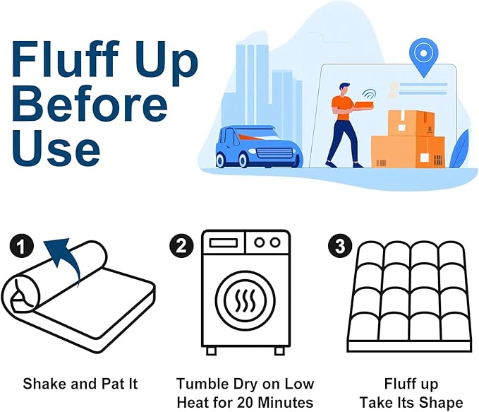 COONP California King Mattress Topper, Extra Thick Pillowtop, Cooling Plush Mattress Pad Cover Bed Topper Protector with 8-21 Inch Deep Pocket (Navy Blue, California King)