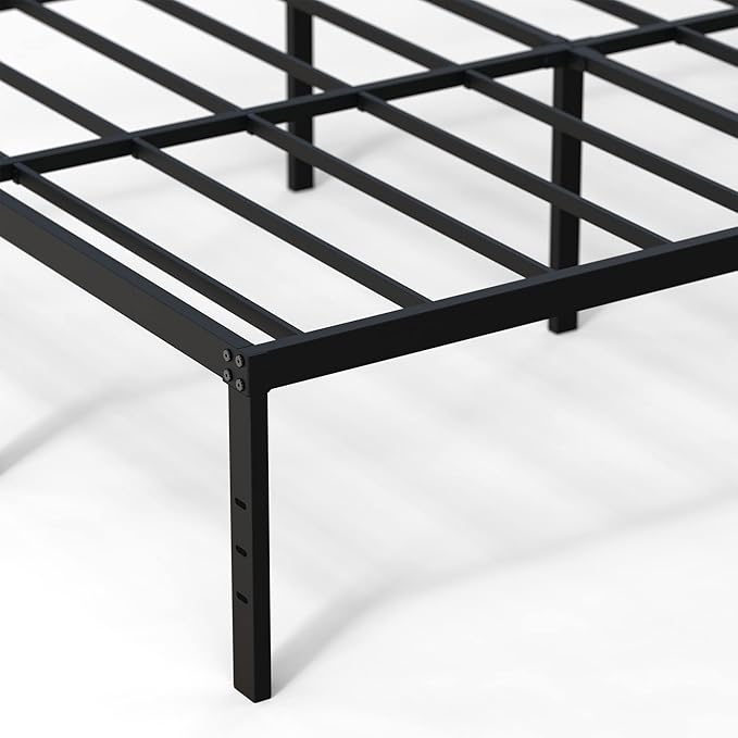 18 Inch California King Bed Frames Heavy Duty Metal Platform No Box Spring Needed, Maximum Storage, Easy to Assembly, Noise Free, Black