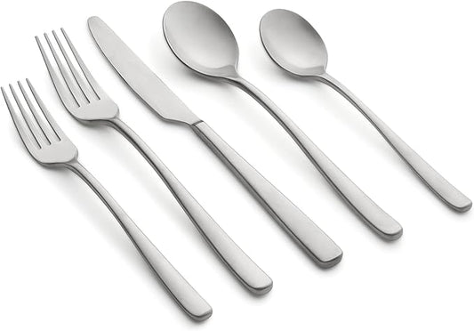 Cambridge Silversmiths Rise Satin 20-Piece Flatware Set, Service for 4