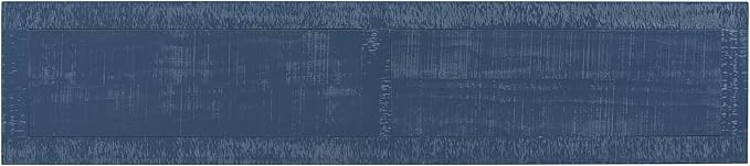 63 Inch Console Table with 2 Vase-Leg, Vintage Wood Grain Sofa Table Behind Couch, Narrow Entryway Accent Table for Living Room, Entrance, Hallway, Foyer, Bedroom, Apartments, Blue