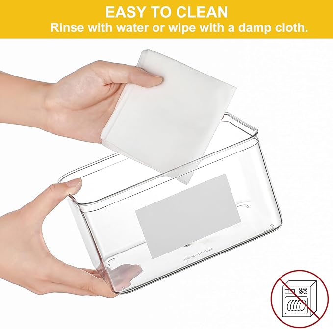 Large 4 Pack Laundry Pods Container & Laundry Powder Container, Plastic Laundry Room Organization and Storage Jars, Dryer Sheet Holder with Lid, Scoops, 16 Labels