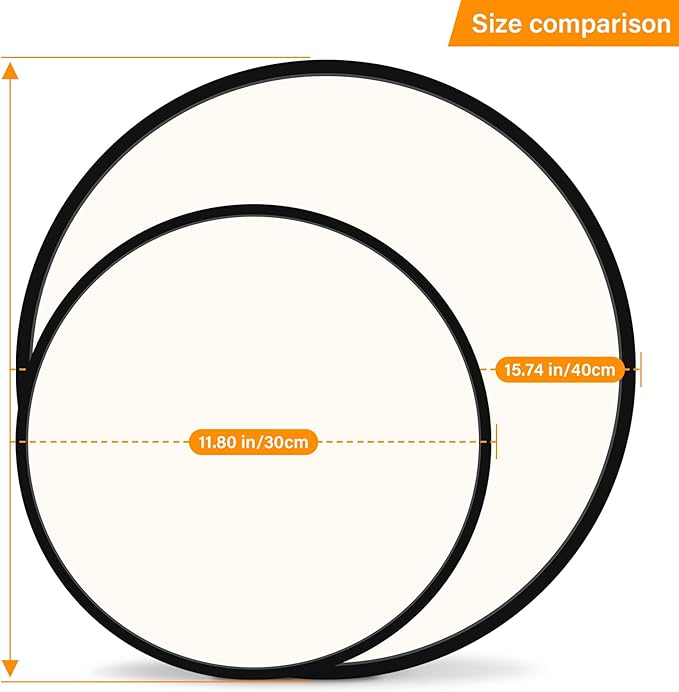 Modern Dimmable LED Close to Ceiling Light Minimalist Wood Oak Flush Mount Ceiling Light Fixture Circle Lighting for Bedroom Kitchen Bathroom Laundry Room (Black, 11.8'')