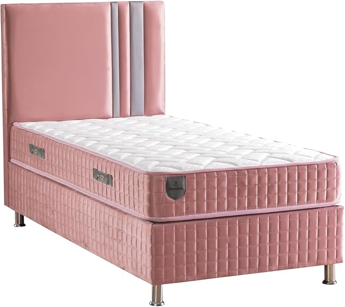 Ottomanson Twin 9" Medium-Firm Hybrid Mattress - Made in USA - Premium Comfort & Support for Young Sleepers - Individually Pocketed Coils & CertiPUR-US Foam - Fiberglass-Free - Bed in a Box