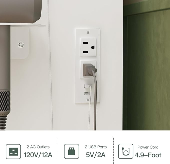 47.2" Large Vanity Desk with Mirror and Lights, Makeup Vanity with 11 Drawers & 6 Open Shelves, 3 Lighting Modes, Brightness Adjustable, White