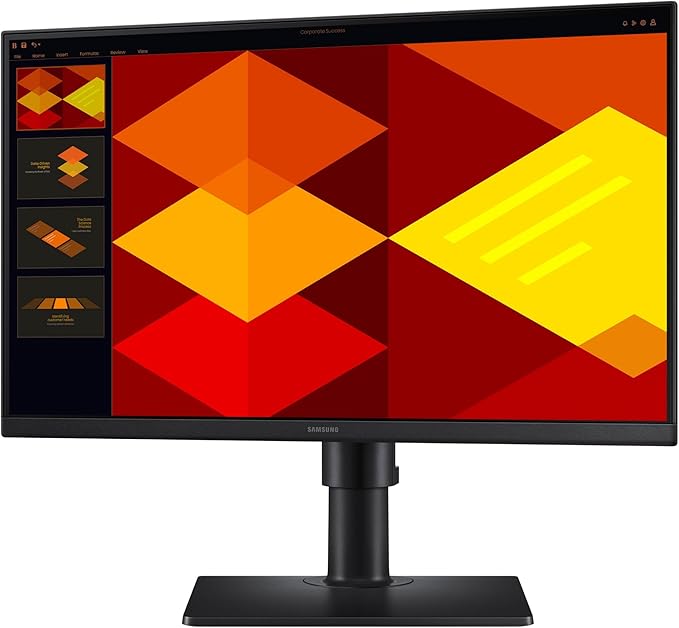 Samsung 22” (S40GD) Borderless Business Monitor with IPS Panel, 100Hz Refresh Rate, Eye Saver Mode, Ergonomic Design, Game Picture Mode, LS22D402GANXGO