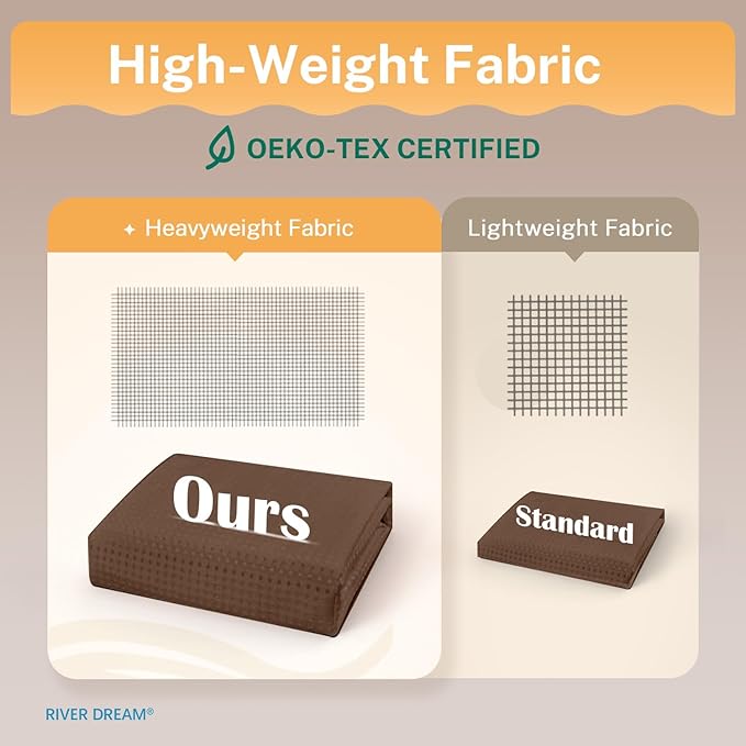 River Dream No Hooks Required Dotted Brown Shower Curtain with Snap in Liner - 71" W x 74" H,Hotel Grade,Spa Like Bath Curtain