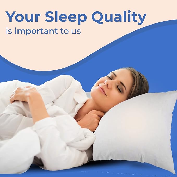 Firm Goose Down Pillow 1 Pack Queen Size 31 Ounce 30x20 Inch RDS Certified Fine Cotton Shell - Made in USA - Firm White Down Pillow