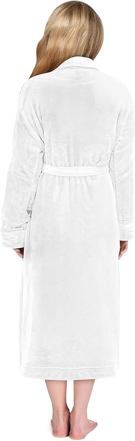 NY Threads Premium Womens Robe, Plush Fleece Long Bath Robe for Women, Fluffy Soft Women's Bathrobe