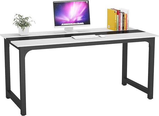 Tribesigns Modern Computer Desk, 70.8 x 31.5 inch Large Office Desk Computer Table Study Writing Desk Workstation for Home Office, Conference Room