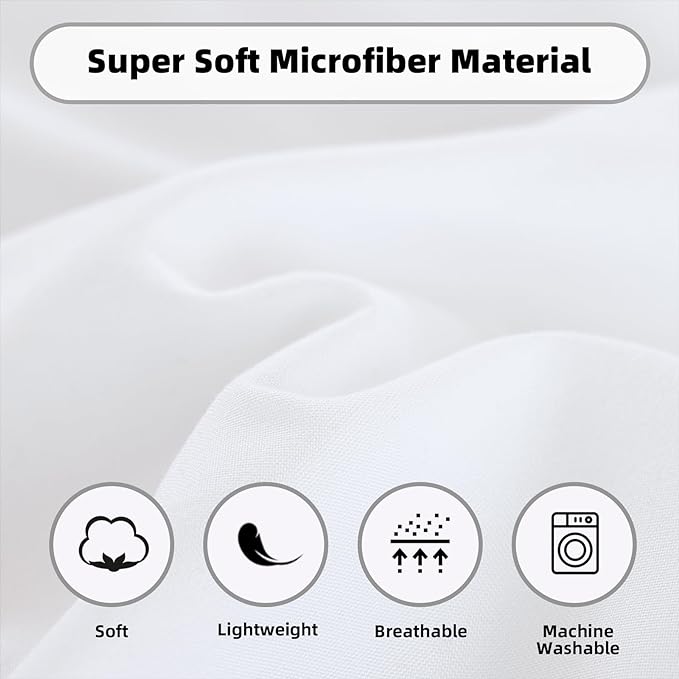 weigelia Queen Comforter Set White Comforter Set Queen 7 Pieces Bed in a Bag Queen Size Bedding Set with Fitted Sheets, Flat Sheets, Pillow Shams and Pillowcases