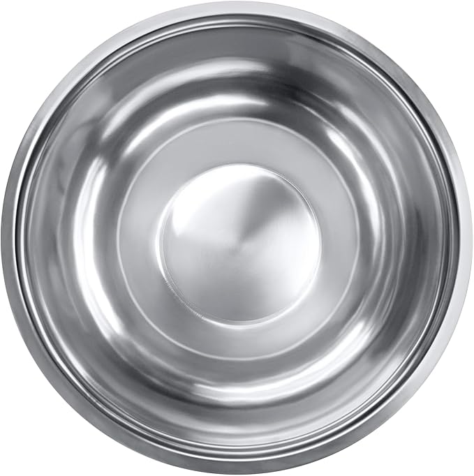 Stainless Steel 3/4 QT Mixing Bowl | Home & Commercial Quality | Flat Bottom | Cooking, Baking, Meal Prep [1PK]