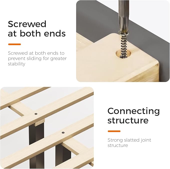 Casaottima Queen Bed Frame Upholstered Platform Bed with Wingback Headboard, Sturdy Wooden Slats Support, Noise-Free Mattress Foundation, No Box Spring Needed, Easy Assembly, Arrow Pattern Smoky Grey