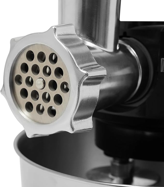 Stand Mixer, 3-in-1 Food Processor Multifunctional Electric Kitchen Mixer with 6 Accessories for Most Home Cooks, 6.34 Qt (White)