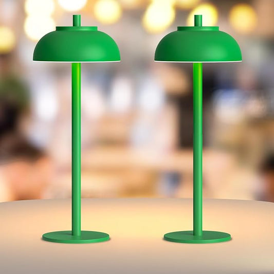Green Led Cordless Table Lamps Rechargeable Set of 2,Table Lights Battery Operated-IP65 Waterproof-for Outdoor Patio/Restaurants/Home/Dinner/Table Lighting-Touch Control & Dimmable
