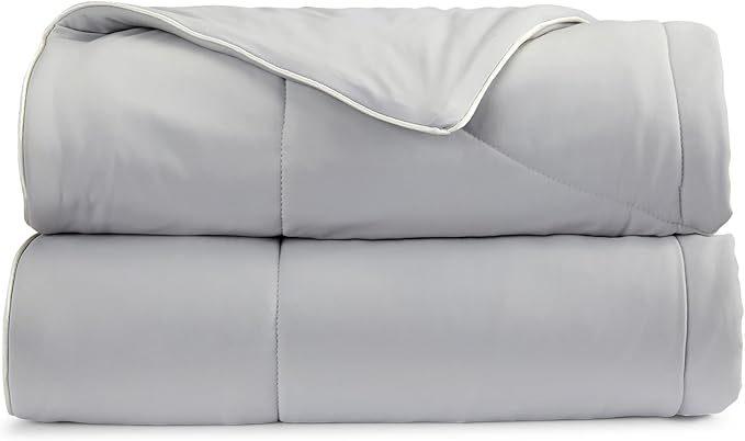 Springtree Home Luxury Viscose from Bamboo Blanket & Comforter | Viscose from Bamboo Twin Size Blanket- 60" x 90" | Cooling Blanket & Comforter | Breathable & Lightweight | Twin - Harbor Grey