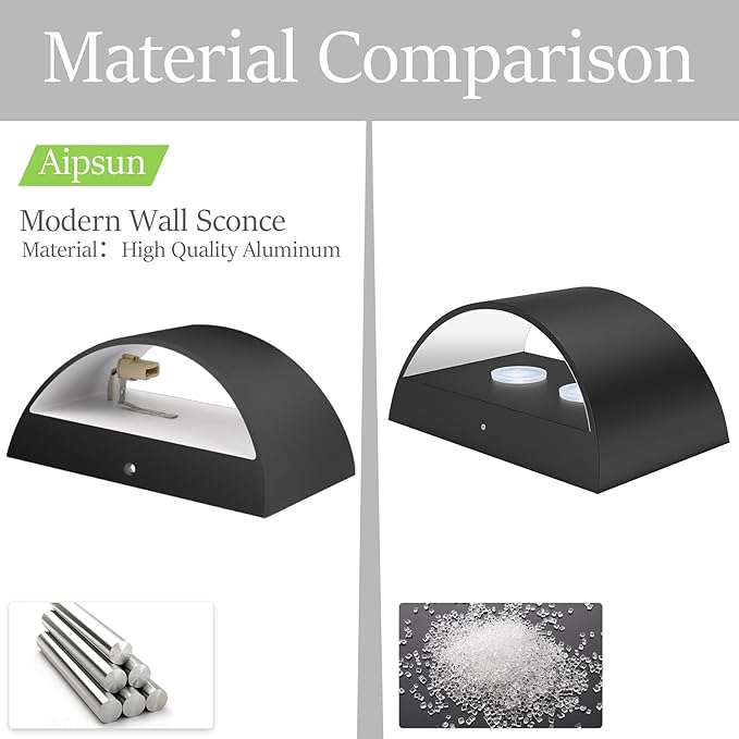 Aipsun 4 Pack Black Modern LED Wall Sconce Hardwired Indoor Wall Lights Up and Down Wall Mount Light for Living Room Bedroom Hallway Corridor Conservatory Warm White 3000K(with G9 Bulbs)