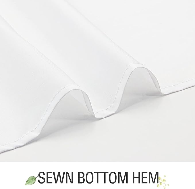 Gibelle Long Shower Curtain 72 x 78, Blue Floral Shower Curtain for Bathroom, Watercolor Plant Eucalyptus Leaves Fabric Shower Curtain Set with Hooks