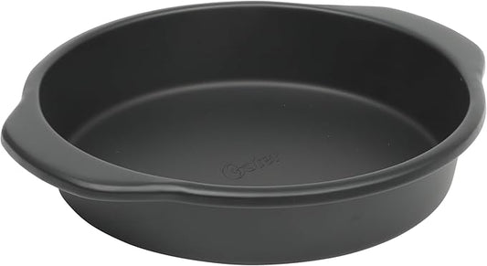 Oster Teston 9" Round Nonstick Carbon Steel Cake/Bake Pan - Matte Black