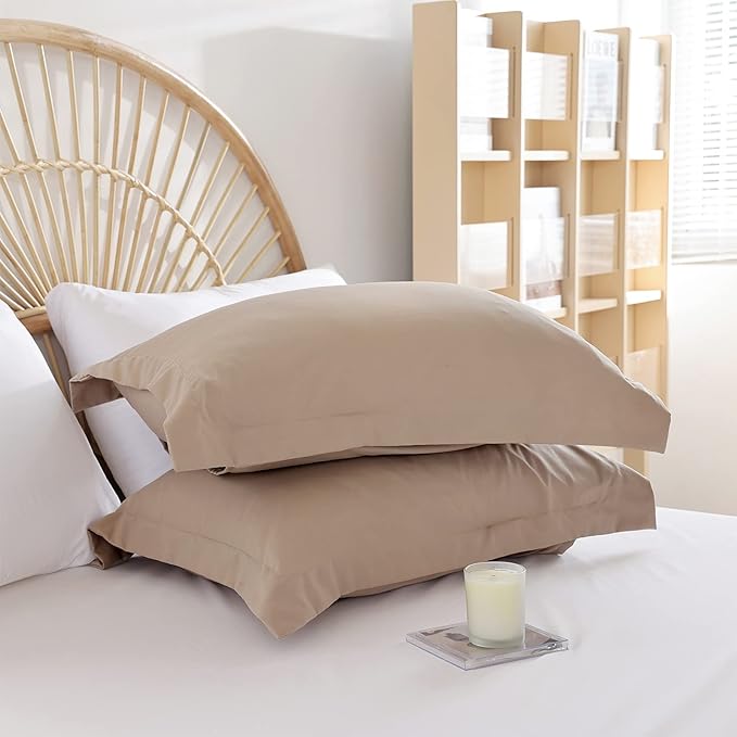 weigelia Queen Comforter Set Taupe Comforter Set 7 Pieces Bed Comforter Set with Fitted Sheets, Flat Sheets, Pillow Shams and Pillowcases for All Season