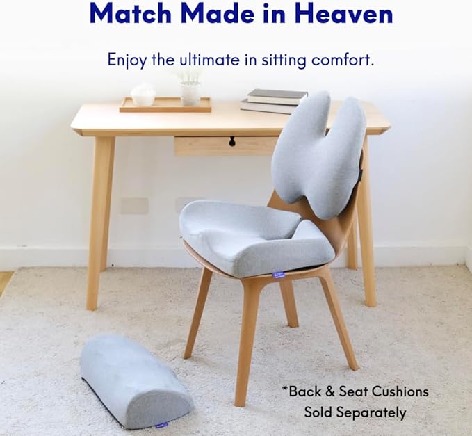 C CUSHION LAB Foot Rest for Under Desk at Work - Adjustable Memory Foam Foot Rest for Office Chair & Gaming Chair - Ergonomic Design for Back & Hip Pain Relief - Wellness Green