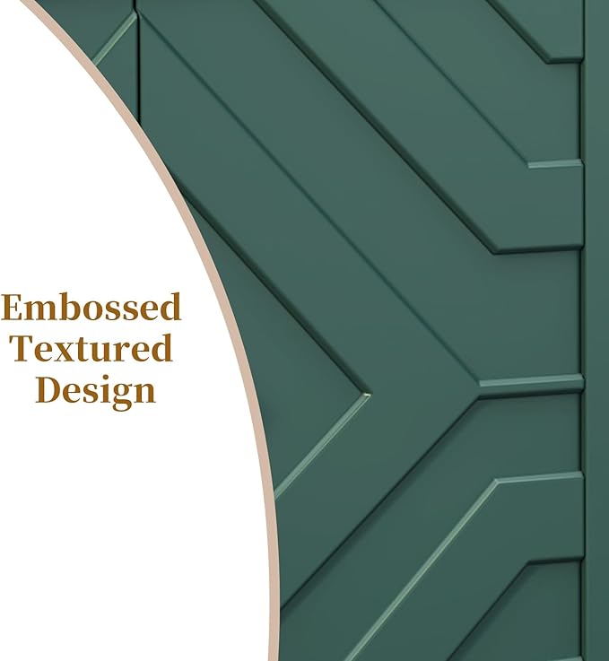 HLR 63'' Modern TV Stand for 65/70/75 inch TV, Entertainment Center with Storage Cabinet, Mid Century Green TV Stand,Embossed Pattern TV Console, TV Media Console for Living Room, Bedroom