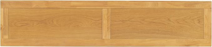 63 Inch Console Table with 2 Vase-Leg, Vintage Wood Grain Sofa Table Behind Couch, Narrow Entryway Accent Table for Living Room, Entrance, Hallway, Foyer, Bedroom, Apartments, Natural