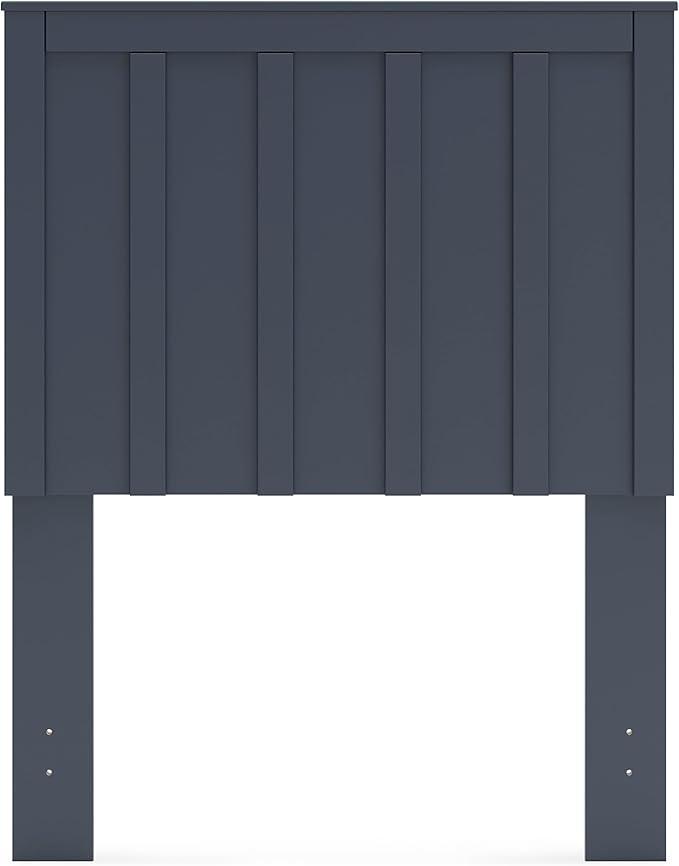 Signature Design by Ashley Simmenfort Farmhouse Panel Headboard with Matte Finish, Twin, Blue
