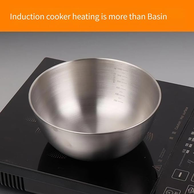 MANHONGYU Stainless Steel Mixing Bowls-3 Packs Small Thicker Stainless Steel Flat Bottom Mixing Bowls Set, Home, Refrigerator, and Kitchen Food Storage Organizers