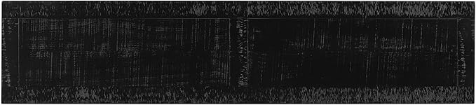 63 Inch Console Table with 2 Vase-Leg, Vintage Wood Grain Sofa Table Behind Couch, Narrow Entryway Accent Table for Living Room, Entrance, Hallway, Foyer, Bedroom, Apartments, Black